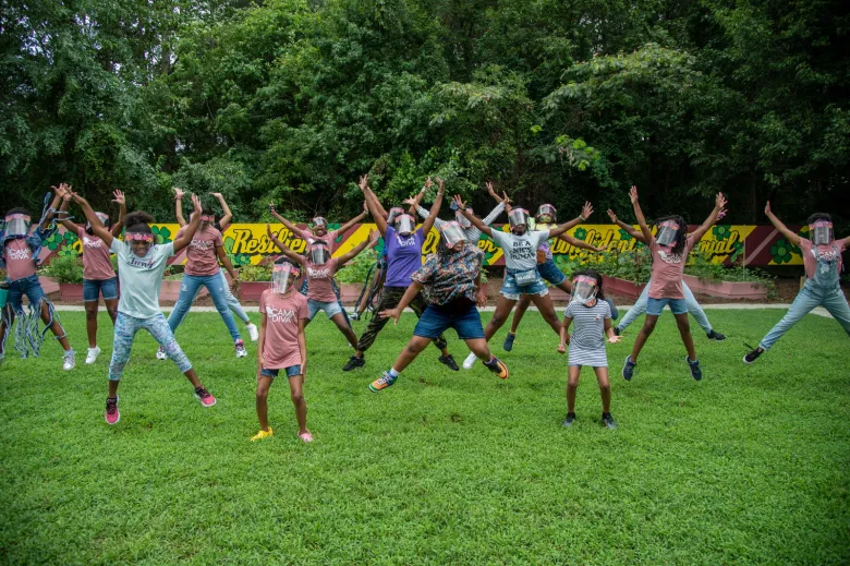 During school holidays kids are taken out for holiday camp to keep them busy and off the streets